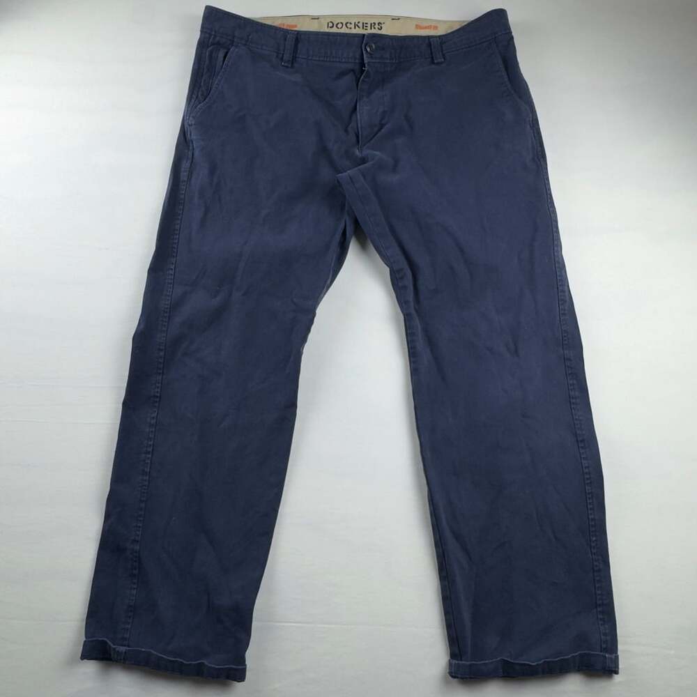 Dockers Ultimate Chino Pants Size 38x30 Blue Straight Fit Smart 360 Flex